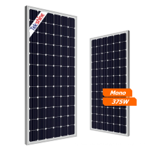 Made in china high power low price environmental silvery frame all black solar panel